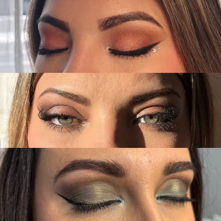 Drei Augen-Make-up-Looks